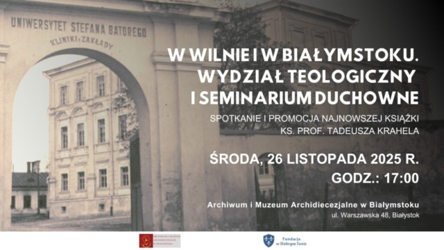 Promocja książki ks. prof. Tadeusza Krahela plakat 26.11.2025
