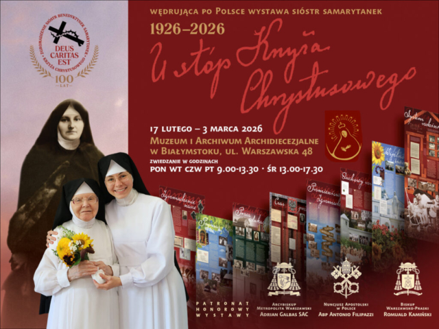 Plakat Wystawa „U stóp Krzyża Chrystusowego 1926–2026”